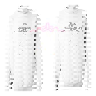 Cute Coffee And Nails Saying Coquette Art Bow Sweatshirt Unisex | Mazezy