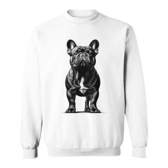 Cute French Bulldog In Proud Pose Sweatshirt - Thegiftio UK