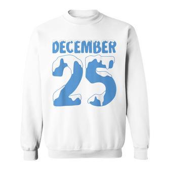 December 25 Iced Christmas Graphic Baby Family Costume Sweatshirt - Thegiftio UK