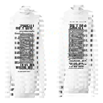 Deck The Halls With Guns & Ammo On Back Sweatshirt Unisex | Mazezy