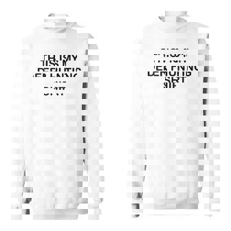 This Is My Deer Hunting Shirt Blaze Orange Sweatshirt Unisex | Mazezy