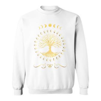 Dein Lebensbaum Tree Of Life Yoga Meditation Rückendruck Sweatshirt - Geschenkecke