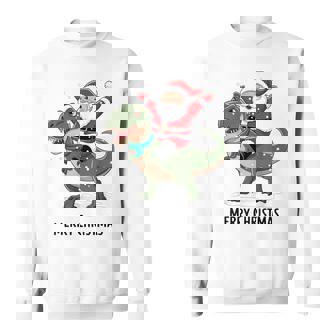 Dinosaurio Navidad T-Rex Papá Noel Dinosaurioanta Claus Camisa de entrenamiento - Regaloses