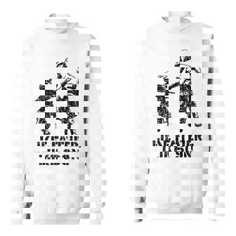 Dirt Bike Like Father Like Son Motocross Biker Lover Vintage Sweatshirt Unisex | Mazezy