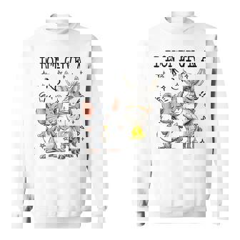 I Don't Give A Rat's Ass Quote Donkey And Rat Gag Sweatshirt Unisex | Mazezy