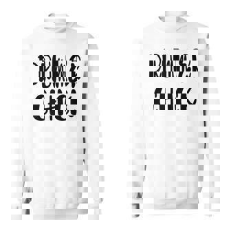 Drummer Chick Drums Band Rock Country Jazz Indie Blues Sweatshirt Unisex | Mazezy