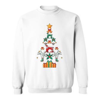 Drummer Drum Band Christmas Tree Xmas Sweatshirt Unisex | Mazezy