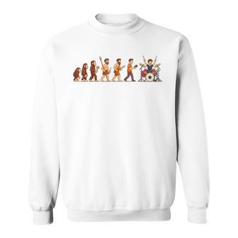 Drumming The Final Stage Of Human Evolution Red Drums Sweatshirt Unisex | Mazezy