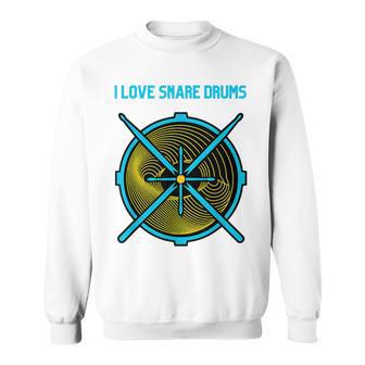 Drumming I Love Snare Sticks 4way Drummers Drum Kit Sweatshirt Unisex | Mazezy
