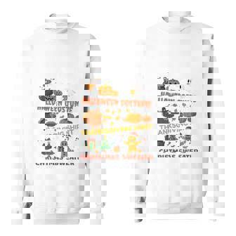 Due To Inflation This Is My Halloween Thanksgiving Christmas Sweatshirt | Mazezy