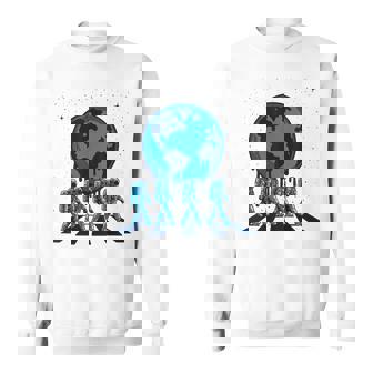 Earth Astronaut Planet Space Galaxy Universe Science Sweatshirt Unisex | Mazezy