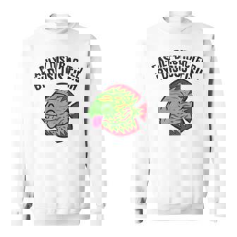 Easily Distracted By Discus Fish Aquarium Discus Fish Sweatshirt Unisex | Mazezy