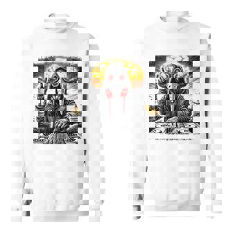 Electronic Music DJ Cosmic Post-Apocalyptic DJ Techno EDM Sweatshirt Unisex | Mazezy