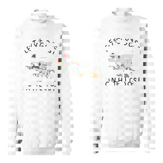 Festive Goose On The Loose Christmas Sweatshirt - Seseable