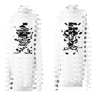 FPV Pilot Drone Skull Pirates Jolly Roger Sweatshirt Unisex | Mazezy