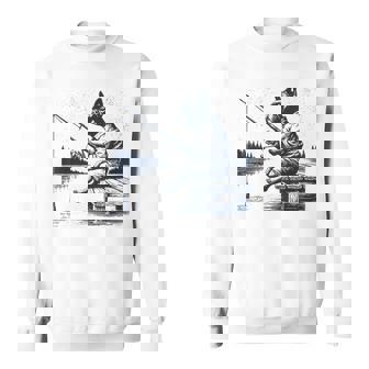 French Bulldog Frenchie Fishing Fish Dog Mom Pet Dad Sweatshirt Unisex | Mazezy