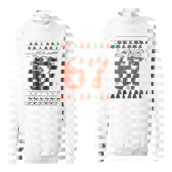 67 Six Seven Squad Meme Christmas Ugly Sweater Sweatshirt - Thegiftio