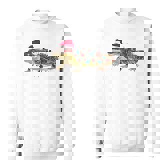 Hellbender Christmas Graphics Animal Lights Lover Sweatshirt | Mazezy