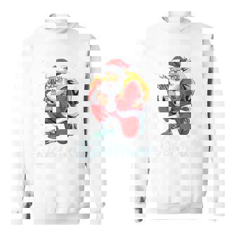 Merry Dartmas Dart Santa Xmas Darts Tri-Blend Sweatshirt | Mazezy