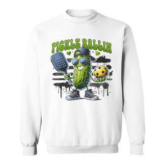 Pickleball Player Paddleball Pickle Ballin Boys Sweatshirt | Seseable CA