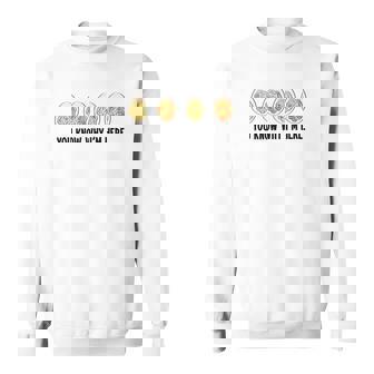 Retro Thanksgiving You Know Why I'm Here Deviled Egg Sweatshirt | Mazezy