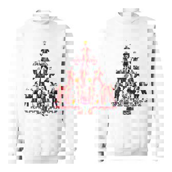 Santa Trump Dance Tree Christmas Pajama Xmas Boys Mens Sweatshirt | Mazezy