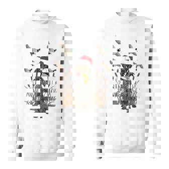 German Shorthaired Pointer Duck Hunting Dog Christmas Hunter Sweatshirt Unisex | Mazezy