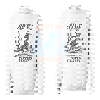 Giddy Up Rodeo Cowboy Roadrunner Bird Sweatshirt Unisex | Mazezy