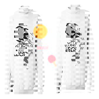 I Give Free Smash Lessons Table Tennis Player Love Tank Top Sweatshirt Unisex | Mazezy