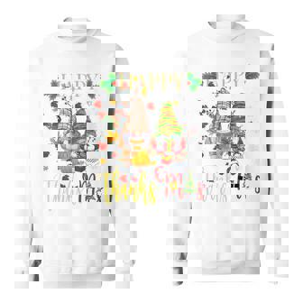 Gnomes Thanksgiving Christmas Happy Thanksmas Sweatshirt - Thegiftio
