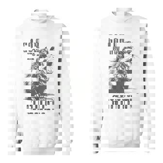 Go On Now Giiiit Cowboy Possum Country Possum Redneck Sweatshirt - Seseable