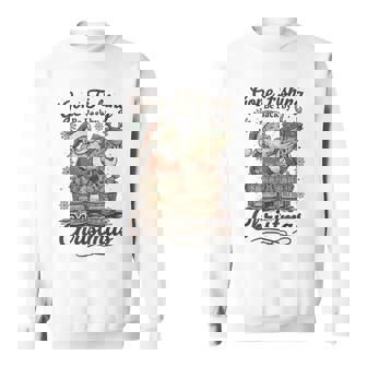 Gone Fishing Be Back By Christmas Santa Fishermen Retro Sweatshirt | Seseable FR