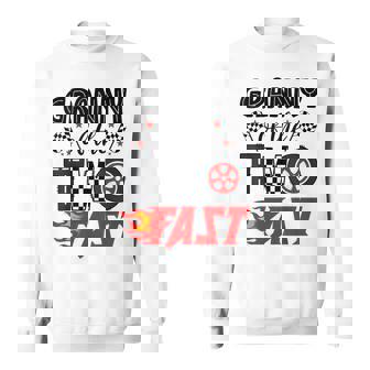 Granny Of The Two Fast 2nd Birthday Racing Car Family Sweatshirt Unisex | Mazezy