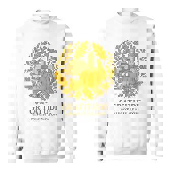 Gratitude Always In Season Rustic Farmhouse Harvest Sweatshirt Unisex | Mazezy