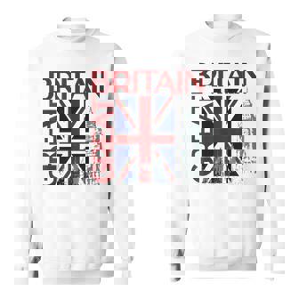 Great Britain England British Union Jack Flag Vintage Sweatshirt - Monsterry
