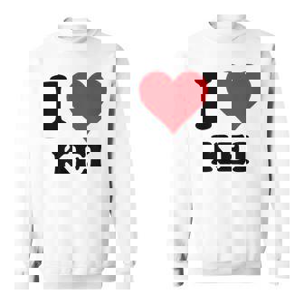 I Heart Keiファーストネーム I Love パーソナライズ スウェットシャツ - Kawaiitshirt