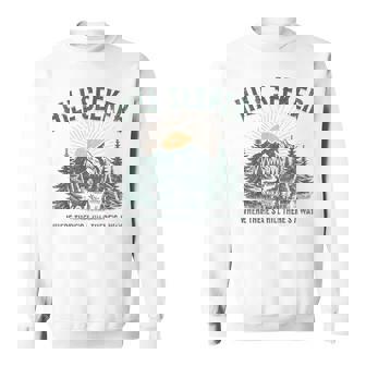 Hill Seeker Hiker Climber Trail Runner Wilderness Pun Hiking Sweatshirt Unisex | Mazezy