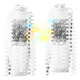 Hobart Australia Traveling Trip Brushstroke Souvenir Vacay Sweatshirt Unisex | Mazezy