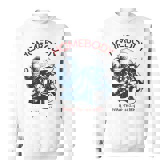 Homebody 居心地の良い生活 面白いヤドカリとコーヒー スウェットシャツ - Kawaiitshirt