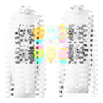 Horror Ice Cream Pops Summerween Halloween Candy Kids Sweatshirt Unisex | Mazezy