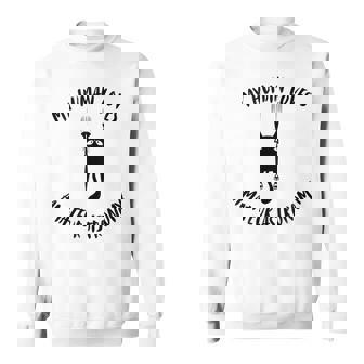 My Human Loves Amateur Astronomy Cat Parent Hobby Lover Tank Top Sweatshirt Unisex | Mazezy