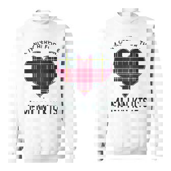 I'm Only Here For The In Kilts タータンチェック ハート スウェットシャツ - Kawaiitshirt