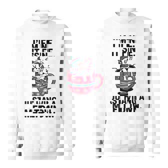 I’M Fine It’S Fine Just Having A Meltdown Snowman Sweatshirt | Seseable FR