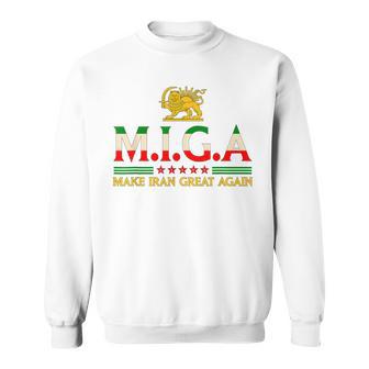 Iranian Make Iran Great Again Emblem Of Iran Miga Sweatshirt - Thegiftio UK