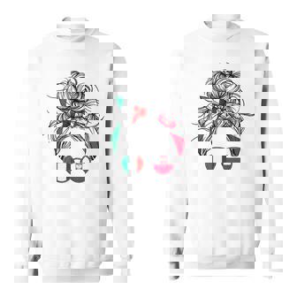 Italian Polish Flag Messy Bun Sunglasses Italy Poland Tank Top Sweatshirt Unisex | Mazezy