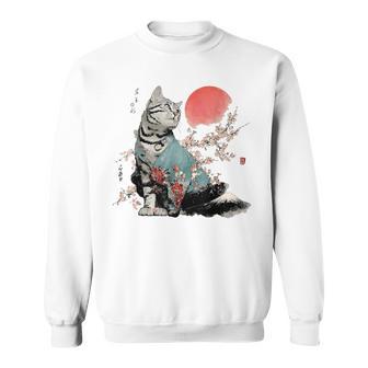 Japonés Estética Gato Tokio Japón Manga Anime Asiático 80'S Camisa de entrenamiento - Regaloses