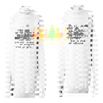 Just A Jolly Goose Santa Christmas Matching Family Xmas Sweatshirt | Mazezy