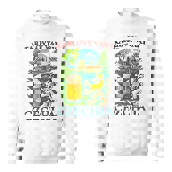 Karlovy Vary Czechia Lion Beer Czech Republic Souvenir Sweatshirt Unisex | Mazezy