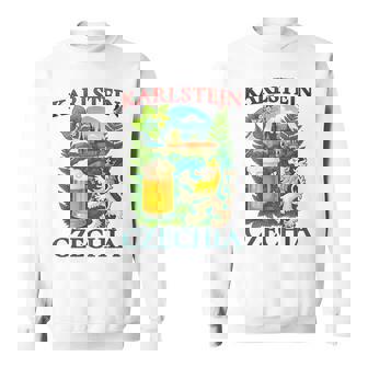 Karlstejn Czechia Lion Beer Czech Republic Souvenir Sweatshirt Unisex | Mazezy