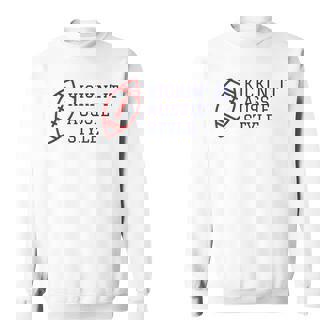 Kickin' It Aussie Style Australian Rules Football Sweatshirt Unisex | Mazezy